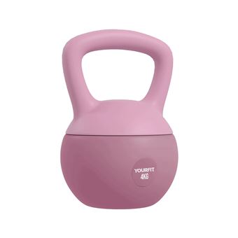 Kettlebell Yourfit Equipment | 4Kg | PVC | Rosa - 1