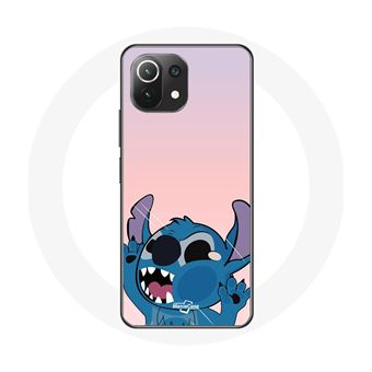 Capa Maniacase para Xiaomimi 11 Lite Stitch Nariz No Ar Fundo Rosa - 1