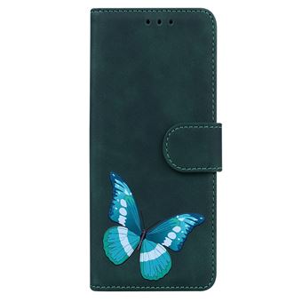 Capa Pu magunivers Padrão de Borboleta Grande | à Prova de Choque com Apoio Verde para Samsung Galaxy A52 5G/A52 4G/A52S 5G - 1