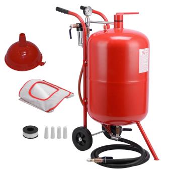 Máquina de Jato de Areia Varan Motors  20 Galões (76 Litros) Sandblaster  Vermelho - 1
