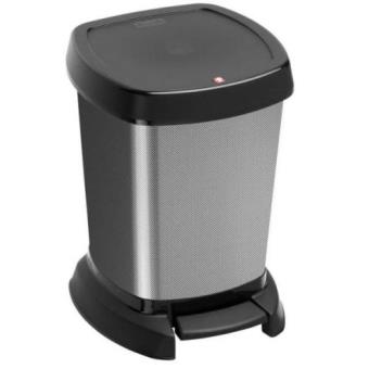Cesto de Lixo Rotho PASO | Carbono, Metálico - 1