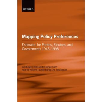 Mapping Policy Preferences - Estimates for Parties, Electors and Governments 1945-1998 - Mixed media product - 2001 - 1