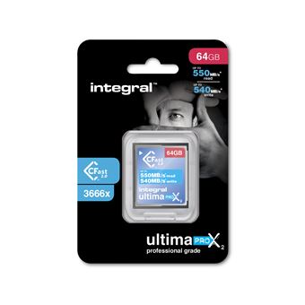 Cartão de Memória Integral INCFA64G-550/540 | Preto - 1