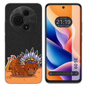 Capa Tumundosmartphone de Silicone Transparente para TCL 60 SE | Buffalo Design Drawings - 1