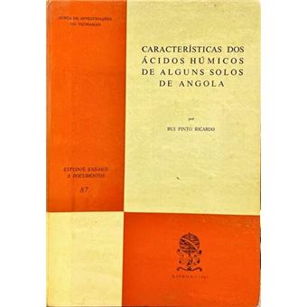 Características dos ácidos húmicos de alguns solos de angola. - 1