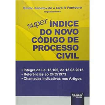 Super Ndice Do Novo C Digo De Processo Civil Em Lio Sabatovski Outros Livros Em Lio