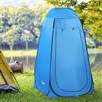 Vestiário de Praia Outsunny | 120x120x190 cm - Azul