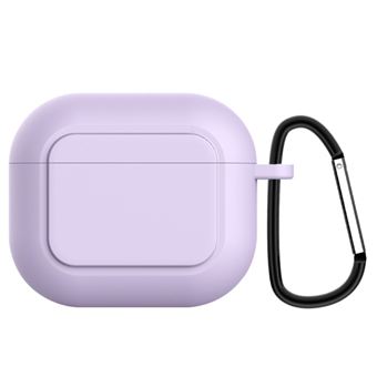 Capa silicone com fivela de pendurar, roxo Magunivers para AirPods 3 - 1