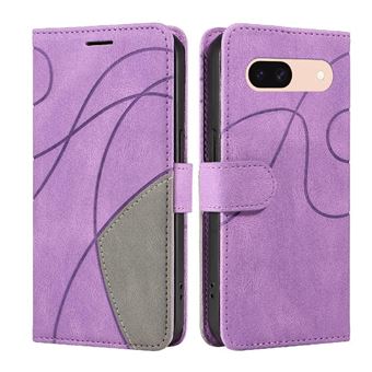 Capa Flip FLOODKING para Samsung Galaxy Google PixeL 8A | Couro | Porta-Cartões | Roxo - 1