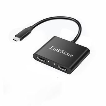 Adaptador LinkStone C318F 4 em 1 | Type-C a PD 2HDMI USB3.0 Type-C para HUAWEI Mate40/P50 Samsung S20 - 1