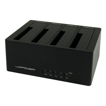 Docking Station para Discos Rígidos LC-Power LC-DOCK-U3-4B | Preto - 1