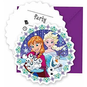 Cartões e Envelopes de Convite para Festa / Invitations Party Decorata Party | Disney Frozen | 6 Unidades - 1