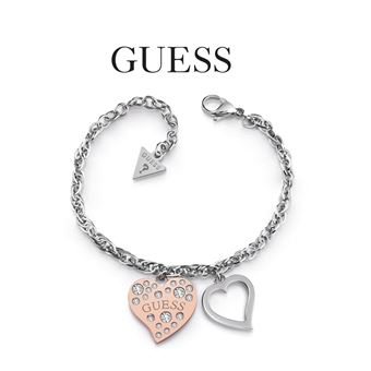 Pulseira Guess UBB78095-S com Cristais Swarovski Prateado e Rose Gold - 1