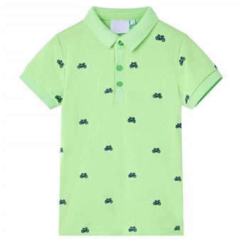 Polo de Criança vidaXL | Verde néon | 5 - 6 Anos - 1