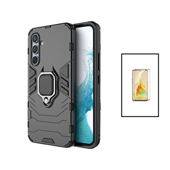 Kit Phonecare Película de Vidro Temperado 5D Full Cover + Capa 3X1 Military Defender para Samsung Galaxy A35 5G | Preto - 1