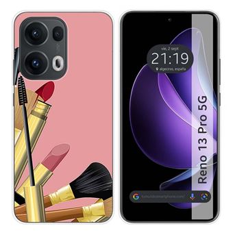 Capa de Silicone Tumundosmartphone para Oppo Reno 13 Pro 5G | Desenhos de pincéis - 1