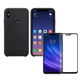 Kit Película de Vidro 5D Full Cover e Capa Silicone Líquido Phonecare para Xiaomi Mi 8 Lite - 1
