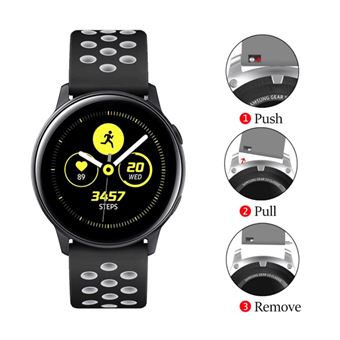 Bracelete Desportiva Gift4Me para Amazfit Bip 3 Pro - Preto / Branco - 1