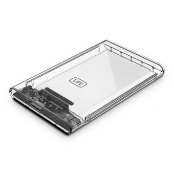 Caixa Externa HDD/SSD 1Life | 2.5'' | USB 3.0 | 5Gbps - Transparente - 1