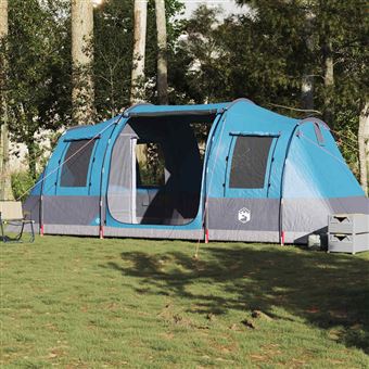 Tenda de campismo túnel vidaXL para 4 pessoas | impermeável | azul - 1