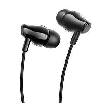 Auriculares com Fios BOROFONE BM61 | Interface de Áudio de 3.5mm - Preto - 1