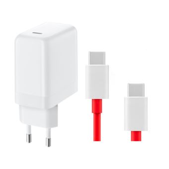 Kit Carregador Warp Charge 65w Fast Charge USB-C + Cabo de Carga Warp Charge Type-C 100cm G4M para OnePlus Nord N100 - 1