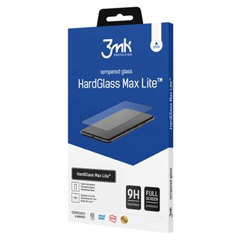 Protetor de Ecrã para Telemóvel 3MK Proteção de ecrã HardGlass Max Lite, Apple iPhone 12 Pro Max, Black | Transparente - 1