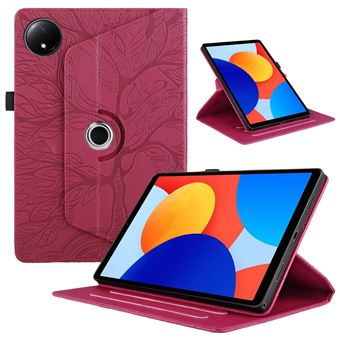 Capa ZURSANA para Xiaomi Redmi Pad SE 8,7 " 2024 | Pele PU | Suporte Giratório 360 Graus | Vermelho - 1