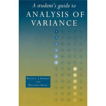 A Student's Guide to Analysis of Variance - Paperback - 1999 - 1