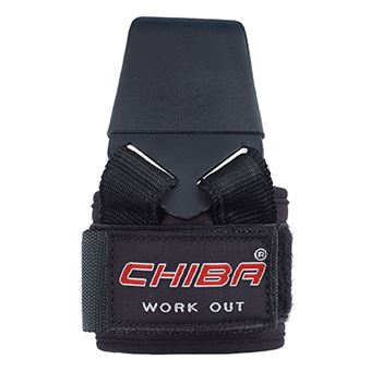 Ganchos para Levantamento de Pesos Chiba Gloves 4250024510511 | Preto - 1