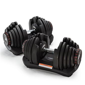 Halteres Ajustáveis FITTEST | 40 Kg - Preto - 1