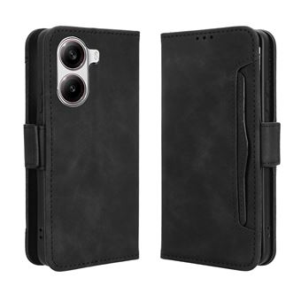 Capa FOXDOCK Protetora para Xiaomi Poco X7 Pro 5G | Suporte e Flip de couro PU | À Prova de Choque | Preto - 1