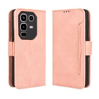 Capa FOXDOCK Protetora para Infinix Note 50 Pro 4G | Suporte e Flip de couro PU | À Prova de Choque | Rosa - 1