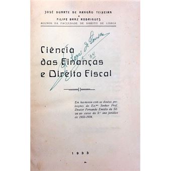 Ciência das finanças e direito fiscal. - 1