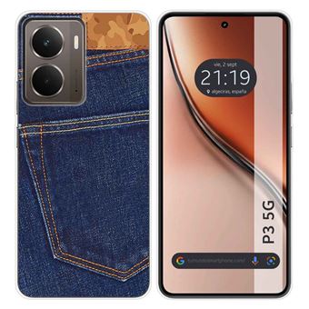 Capa Tumundosmartphone de silicone para Realme P3 5G com estampa de desenho animado de cowboy - 1