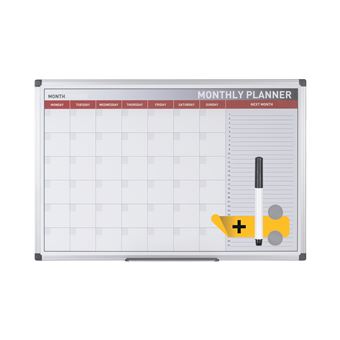 Planeador Mensal Magnético Bi-Office | 90 x 60 cm - 1