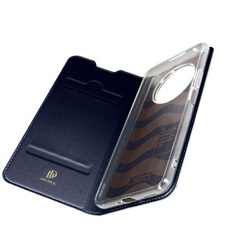 Capa Fólio Dux Ducis Para Honor Magic 4 Lite Função De Suporte Carteira Azul Escuro - 1