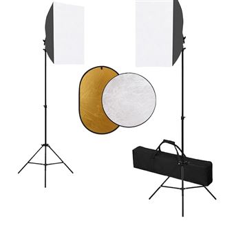 Kit Estúdio Fotográfico vidaXL com Softbox Iluminação e Refletor - 1