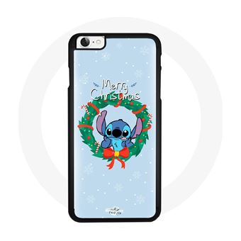 Capa Maniacase para Iphone Se Stitch Neve Feliz Natal Azul - 1