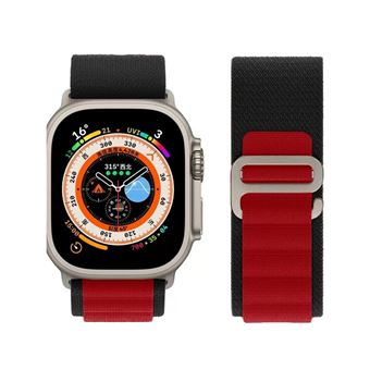 Bracelete Orysin Alpine Hook para Apple Watch Series 9 41mm | Preto e Vermelho - 1