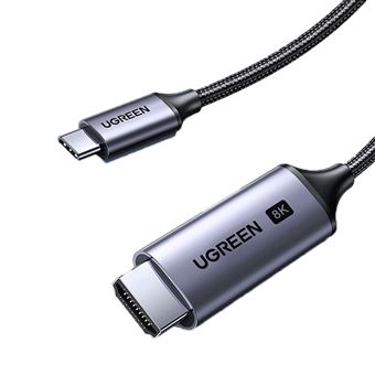 Adaptador UGREEN 90451 CM565 | Type-C a HDMI2.1 8K60Hz 12bit HDR/3D 240Hz VRR para HUAWEI Mate40/P50 Samsung S20 - 1