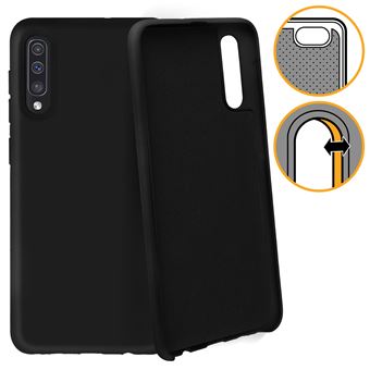 Capa de Silicone Avizar para Samsung Galaxy A50 Semirrígida Matte Suave Preto - 1