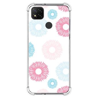 Capa Tumundosmartphone de silicone anti-choque para Xiaomi Redmi 9C design Flores 06 Desenhos - 1