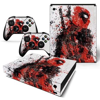 Autocolantes de Proteção HSMY para Consola e Comando Microsoft Xbox X - Deadpool -TN-XBONEX-0302 - 1