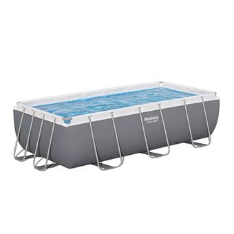Piscina Elevada Retangular Bestway Power Steel | 404 x 201 x 100 cm | Azul - 1