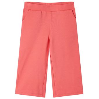 Calças para criança vidaXL | com pernas largas coral 104 | 3 a 4 anos - 1