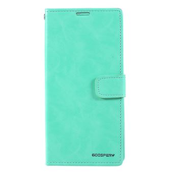 Capa PU lua azul ciano para Samsung Galaxy A50