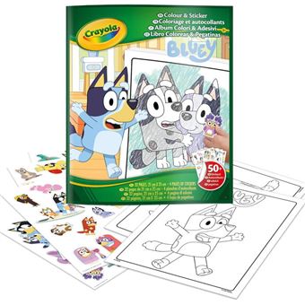 Folhas de Colorir Crayola Bluey + stickers - 1