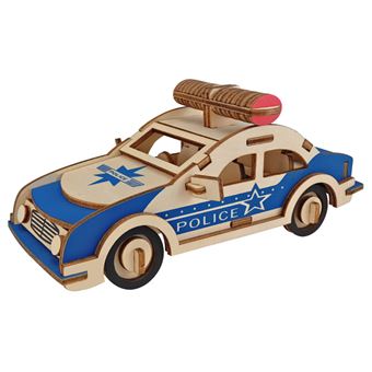 Puzzle 3D HSMY de 66 Peças XB-G015 - Carro de Polícia - 1