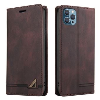 Capa PU + TPU autoabsorvente com tecnologia de bloqueio RFID de café para iPhone 13 Pro Max 6.7'' - 1
